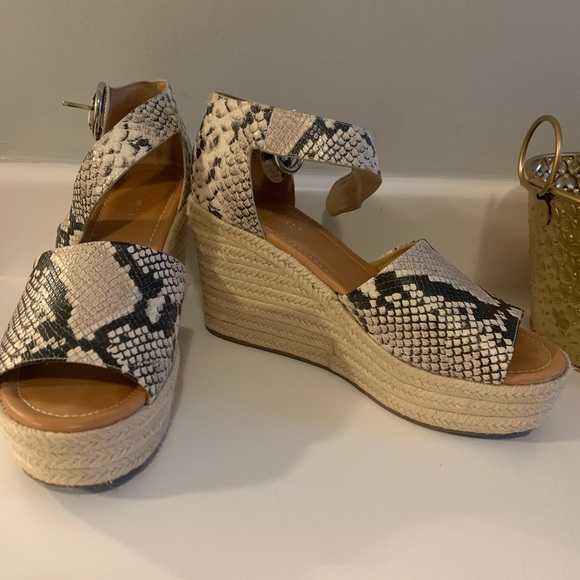Nine West Snakeskin Wedges - Picture 2 of 2